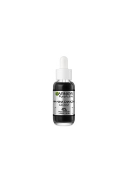 GARNIER PureActive AHA + BHA CHARCOAL SERUM 4% Niacinamide + AHA + BHA
