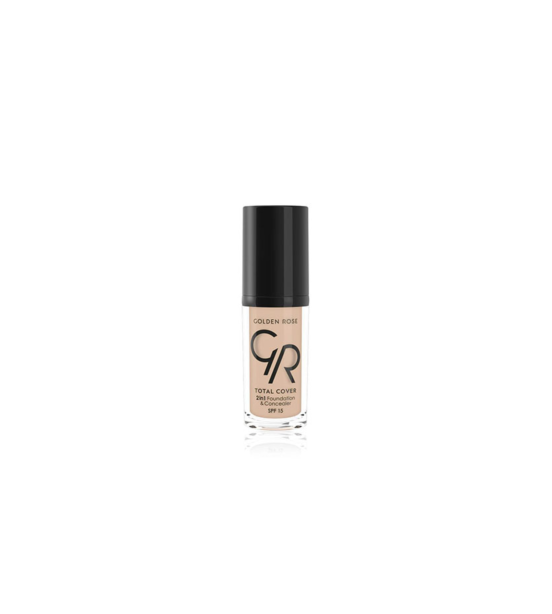 Golden Rose - TOTAL COVER 2IN1 FOUNDATION & CONCEALER 02-Ivory